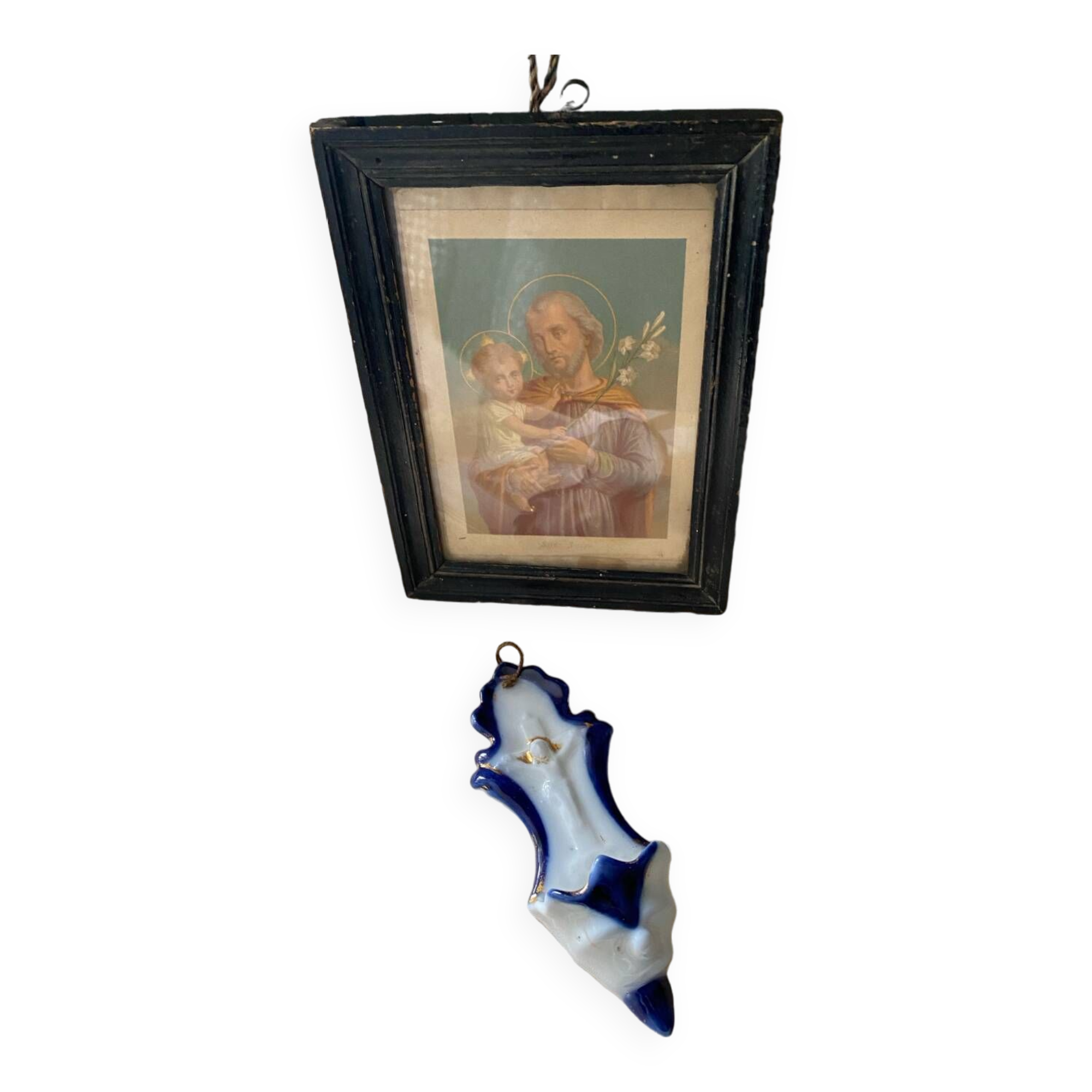 Paris porcelain stoup 19th century