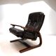 Westnofa The Panter leather lounge chair by Arnt Lande, 1970s