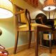 Paires de fauteuils de salon heldense acajou circa 1950