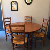 Round table with antique flaps