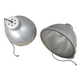 Pair of industrial pendant lights
