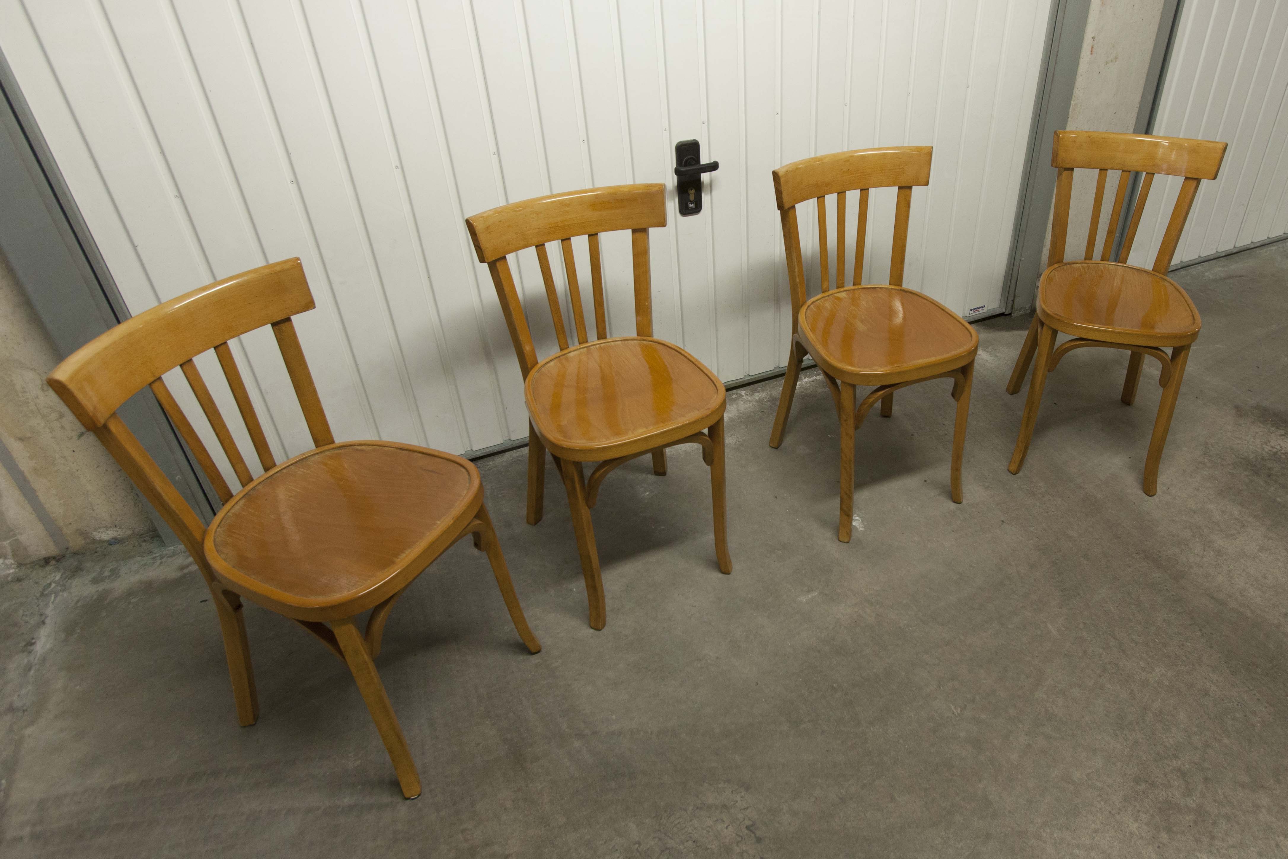 Set of 4 chairs baumann 1981