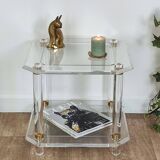 Plexiglass side tables / end tables