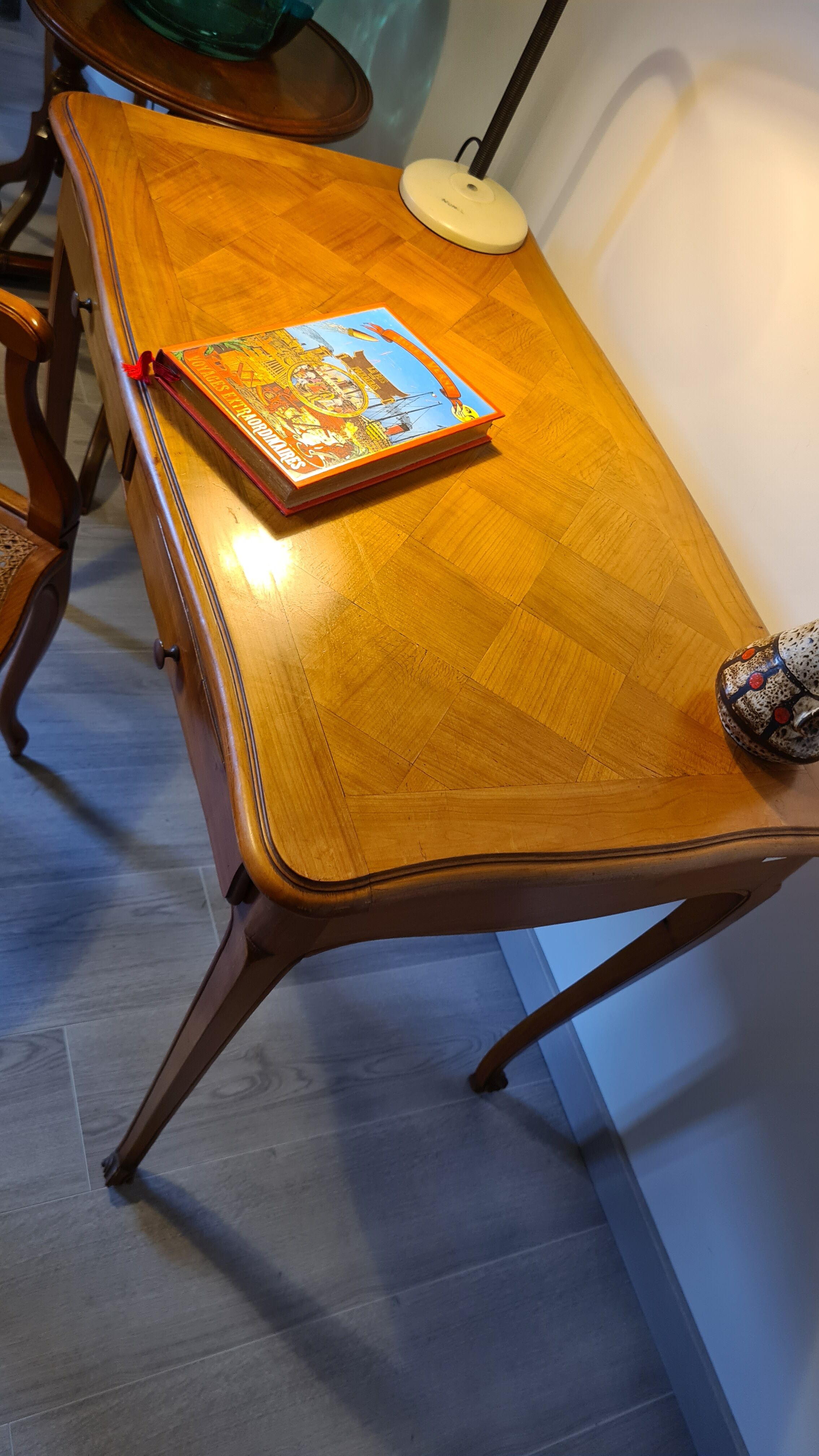 Louis XV style beech desk