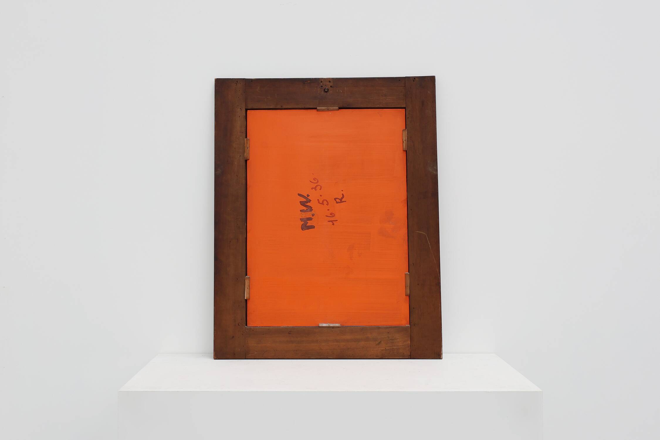 Antique rectangular walnut wall mirror, France ca. 1880