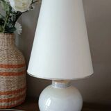 Lampe de salon blanche moderne céramique sphère | modèle Beaulieu