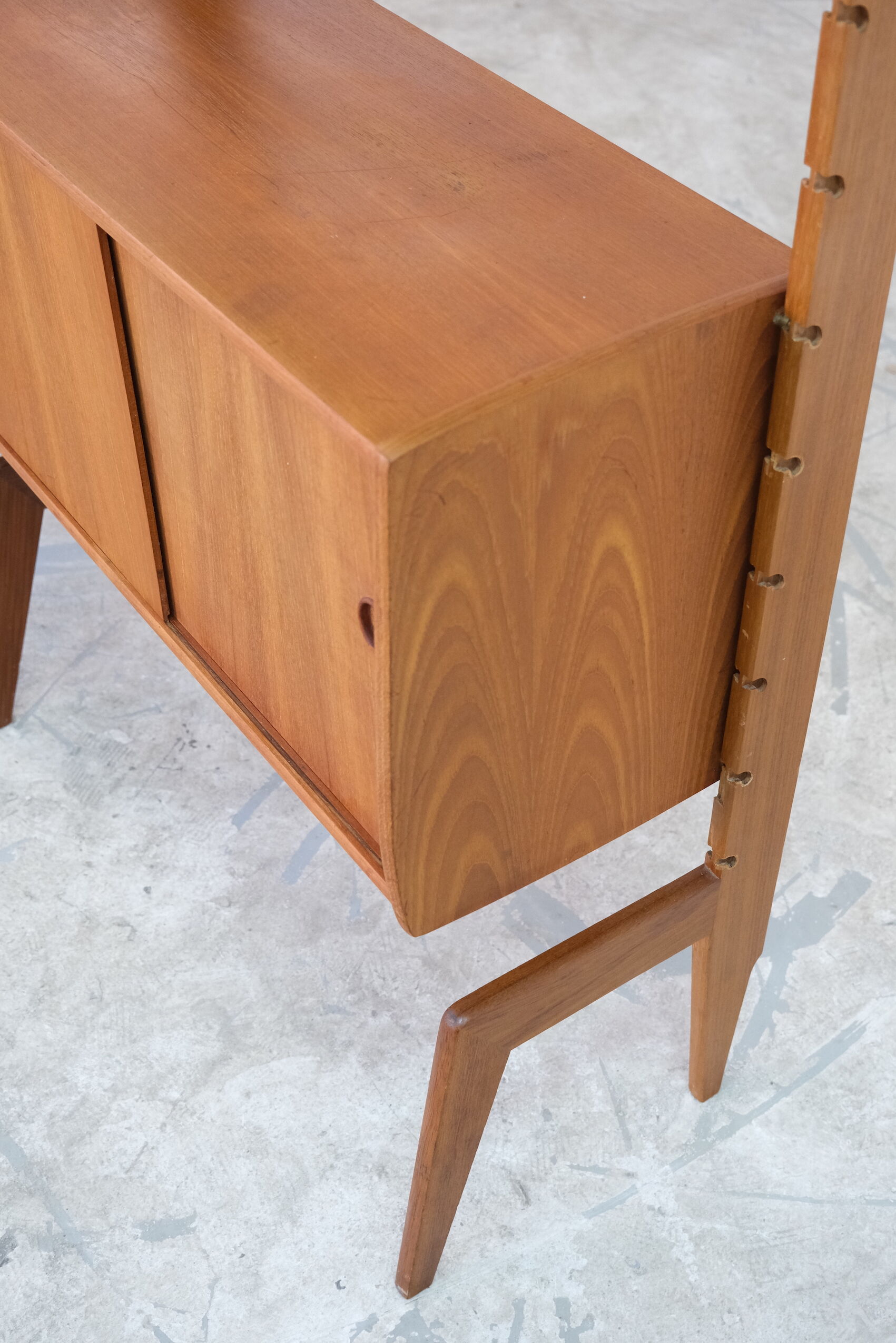 Mid century free standing shelf, 1960's norway