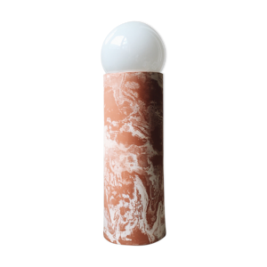 Lampe en terres mêlées - rouge