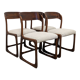 Series of 4 Baumann sled chairs from the 60-70s