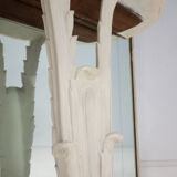 Italian console mirror, wood and glass