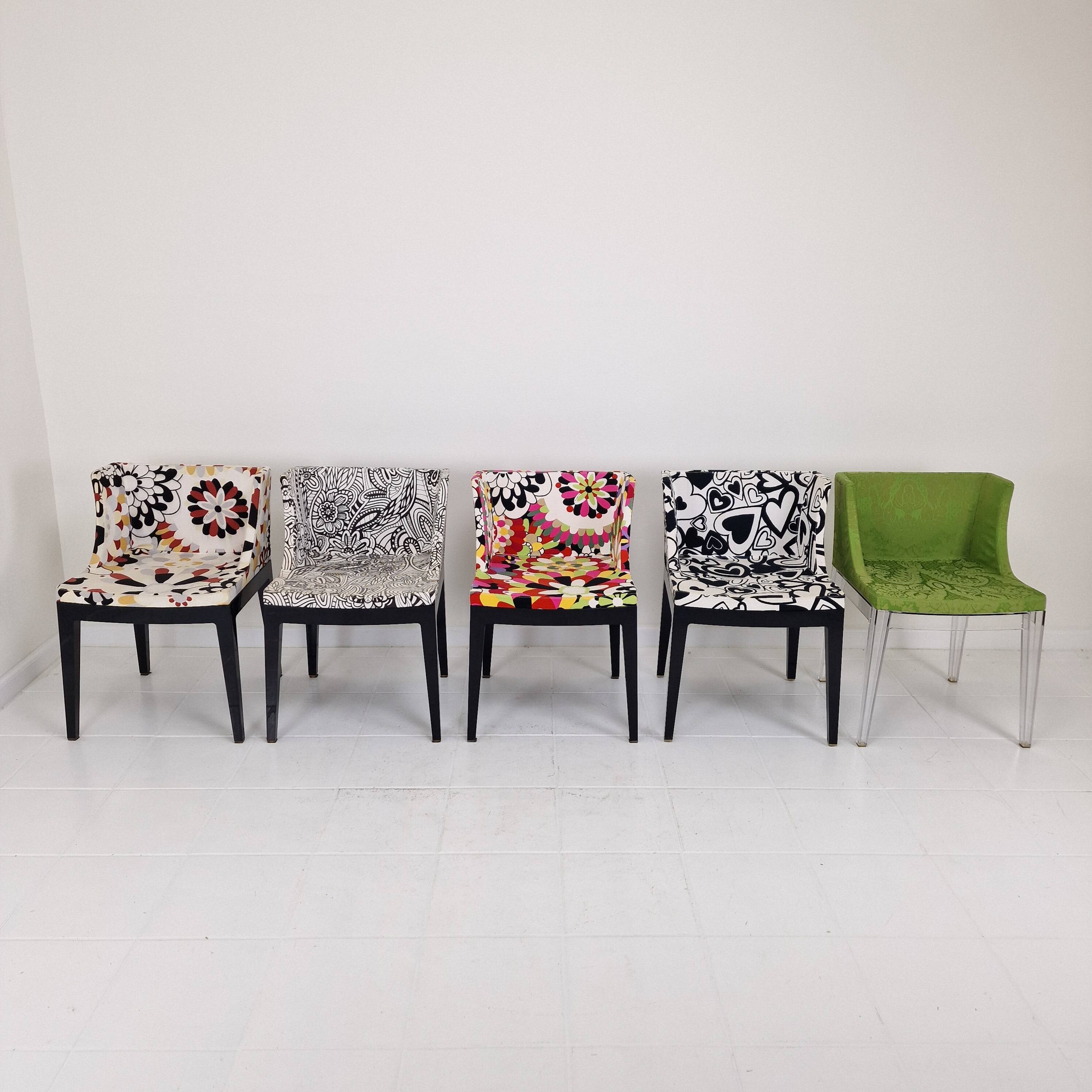 Kartell ‘Mademoiselle’ Chair in Damask Green by Philippe Starck Italy, 2000