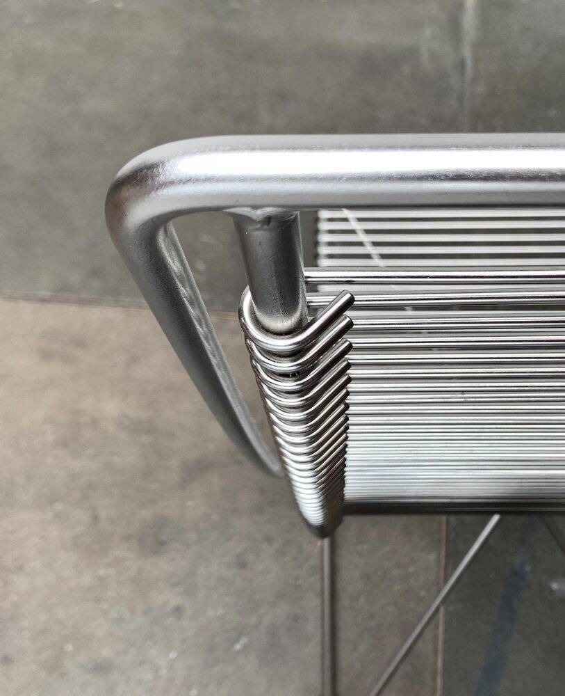 Postmodern German cantilever chair by Till Behrens for Schlubach, 1980s.