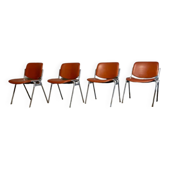 Series of 4 DSC 106 Castelli chairs