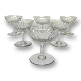 6 baccarat crystal champagne glass casino model