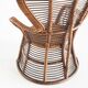 Fauteuil haut vintage en cannage/rotin. France, années 60
