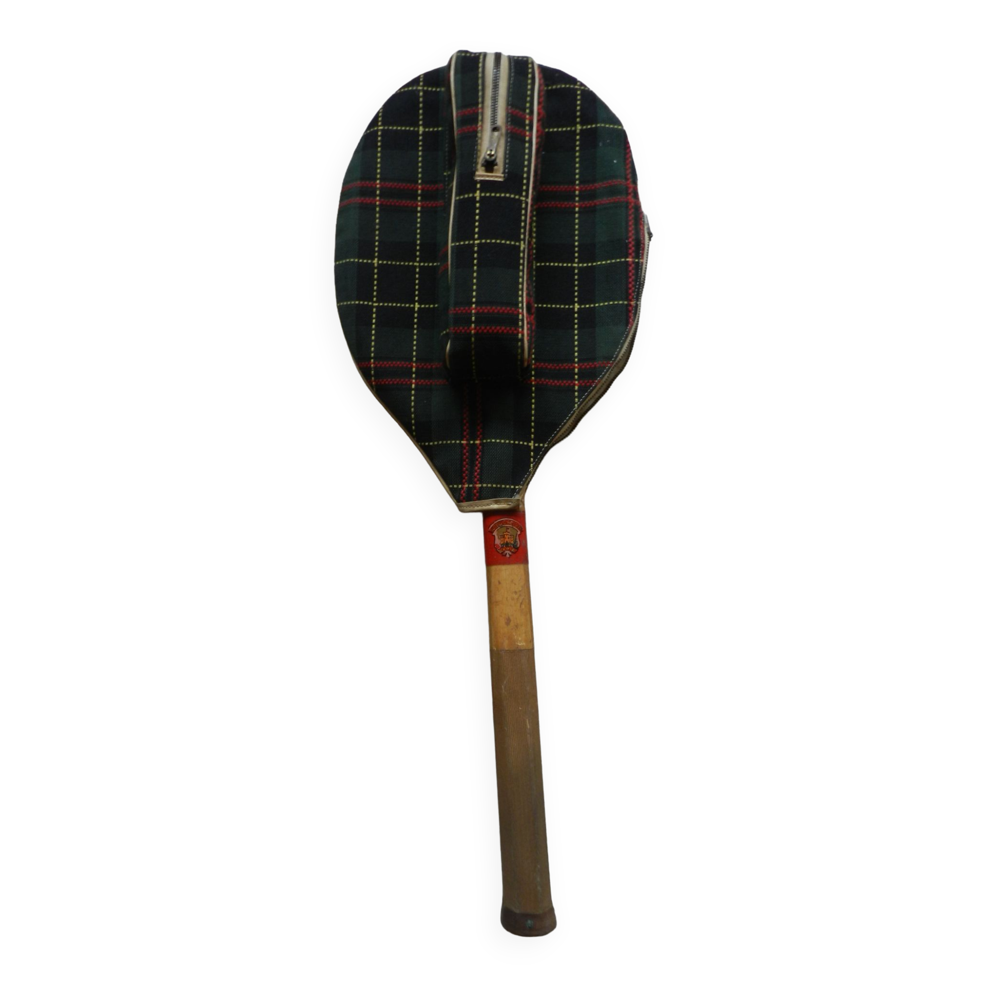 Raquette De Tennis Vintage – Fabrication Française – Années 60 – Signée
