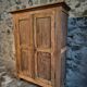 Armoire française ancienne en chêne et pin, fin XIXe siècle