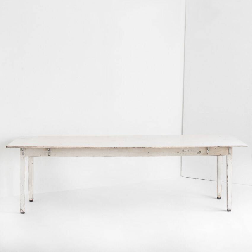 Large workshop table waxed with beeswax. Vintage. France 50s.