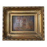 19th century painting, scene of women, signed Bouilh