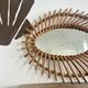 Vintage rattan mirror