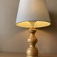 Lampe à poser en bois tourné