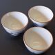 3 ceramic bowls in very good condition with a blue floral design.
