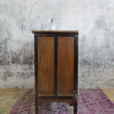 Commode Indienne 4 tiroirs patinée noir