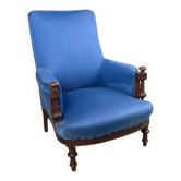 Fauteuil bergère en noyer – début XXe