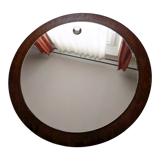Round wooden mirror