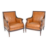 Pair of large armchairs in Louis XVI style