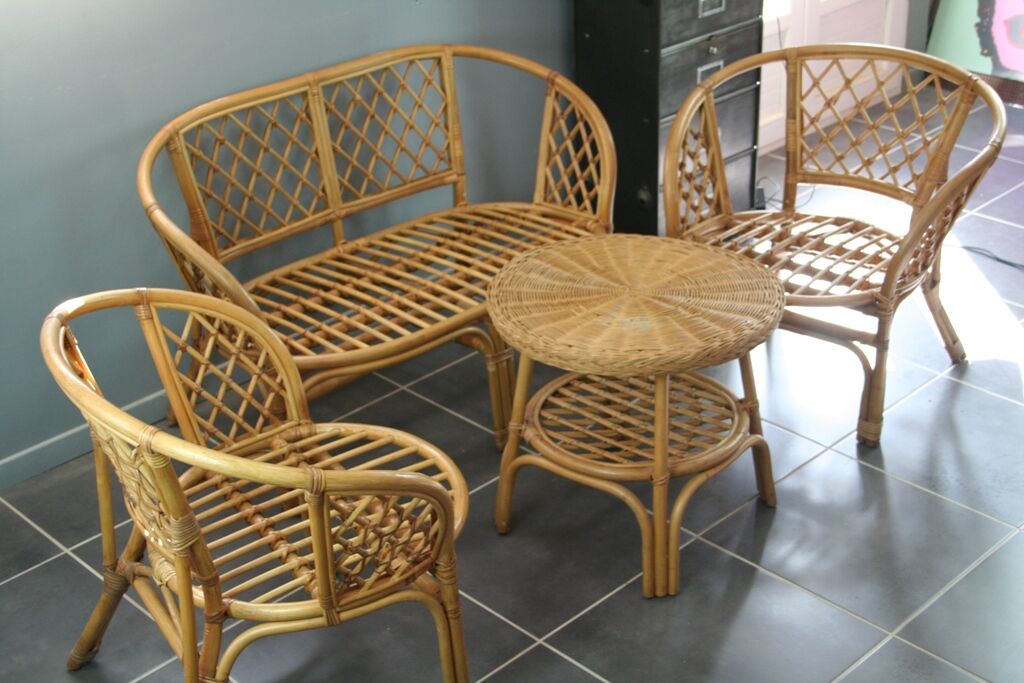 Rattan lounge set 60/70