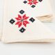 6 serviettes de table en lin et broderie traditionnelle espagnole