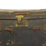 Vintage antique leather suitcase