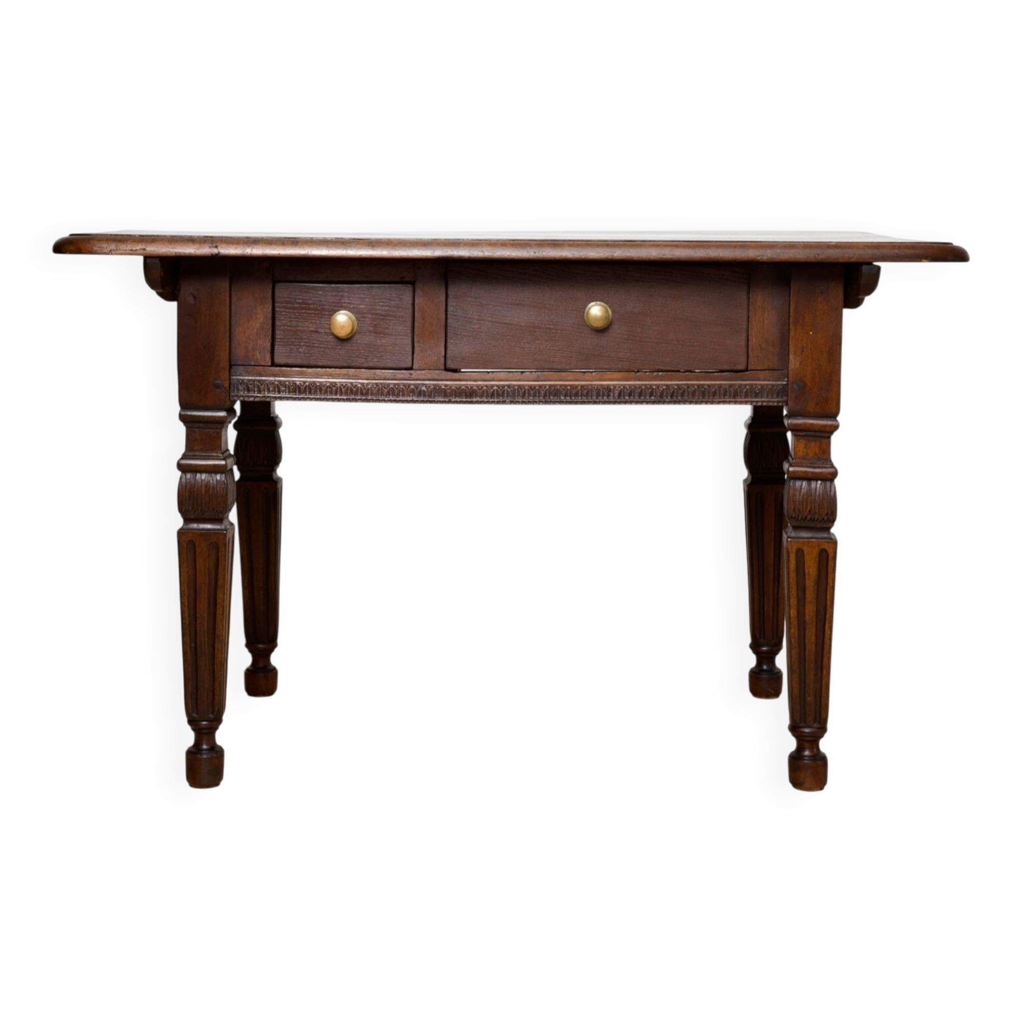 Table d'écriture en chêne néo-renaissance allemande, vers 1890