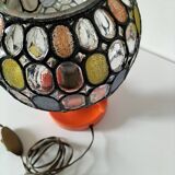 Lamp: Richard Essig lamp base + stained glass globe