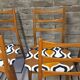 Set of 6 vintage Scandinavian chairs Bähre Mignon furniture 1960