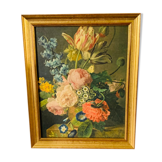 Frame braun editions representation jan frans van dael roses, tulips, peonies 39826 1966