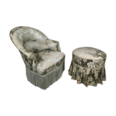 Toad chair and its pouf