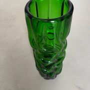 Vintage Murano vase , Emerald Green decorative made in Italy