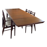Scandinavian extendable teak table