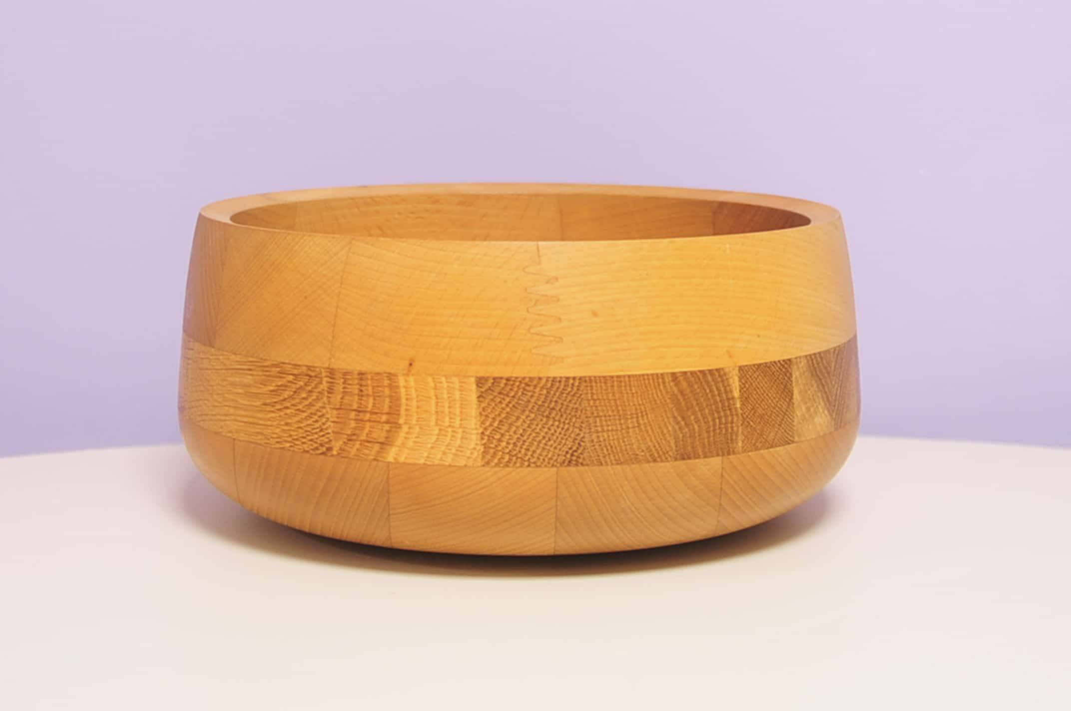 Saladier en bois marqueté, Danemark