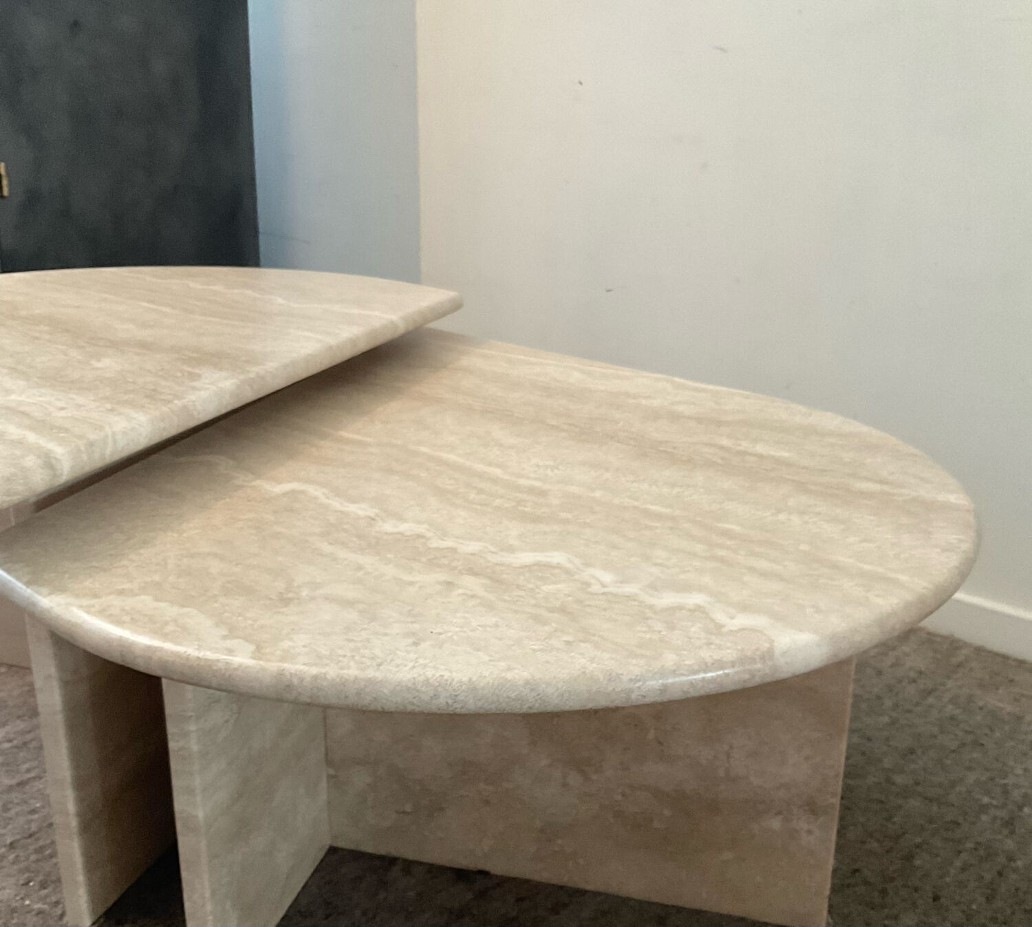 Travertine coffee table from the 70s-80s