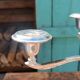 Silver-plated patinated metal chandelier with 5 adjustable branches –
