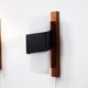 Pair of 2 vintage Swedish wall sconces from the 1950s.