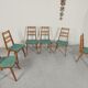 6 vintage chairs  1950