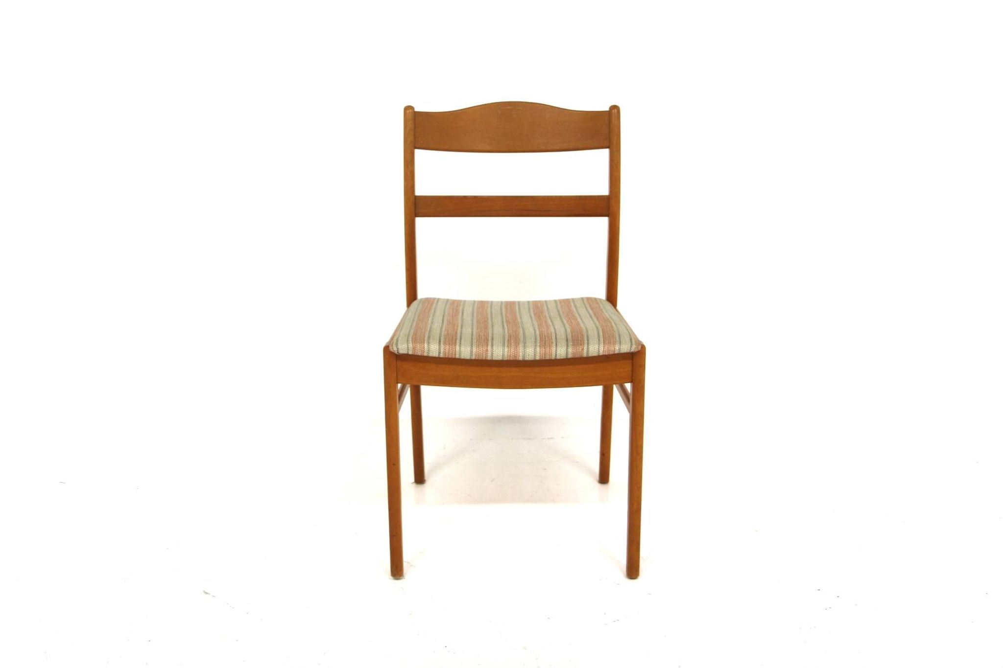 Set of 6 Scandinavian beech chairs, Sweden, 1950.