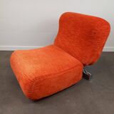 Vintage orange fireside chair