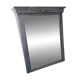 Wooden mirror with juice patina