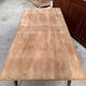 Old fir table with Tolix legs.