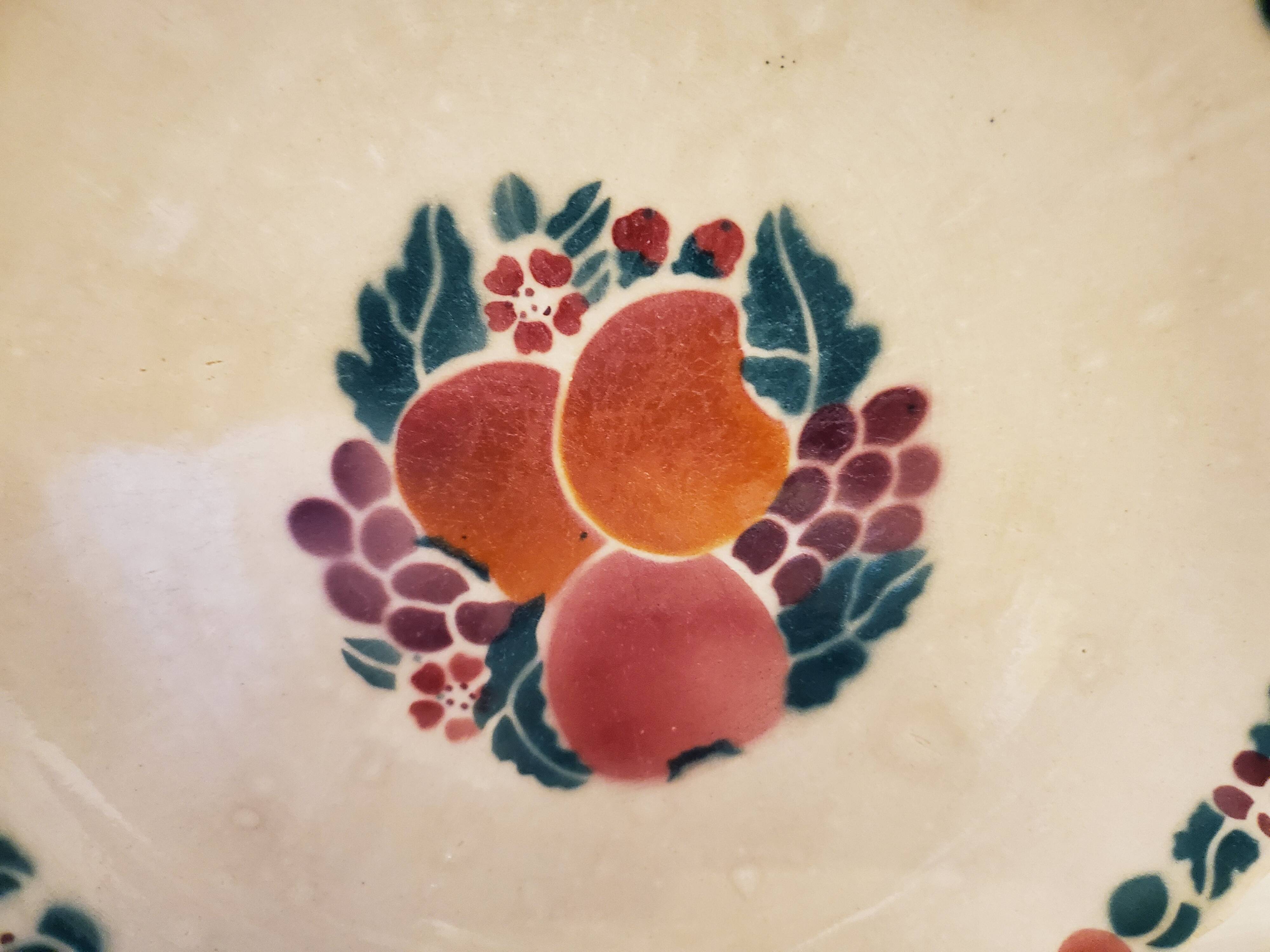 Dessert dish and plates